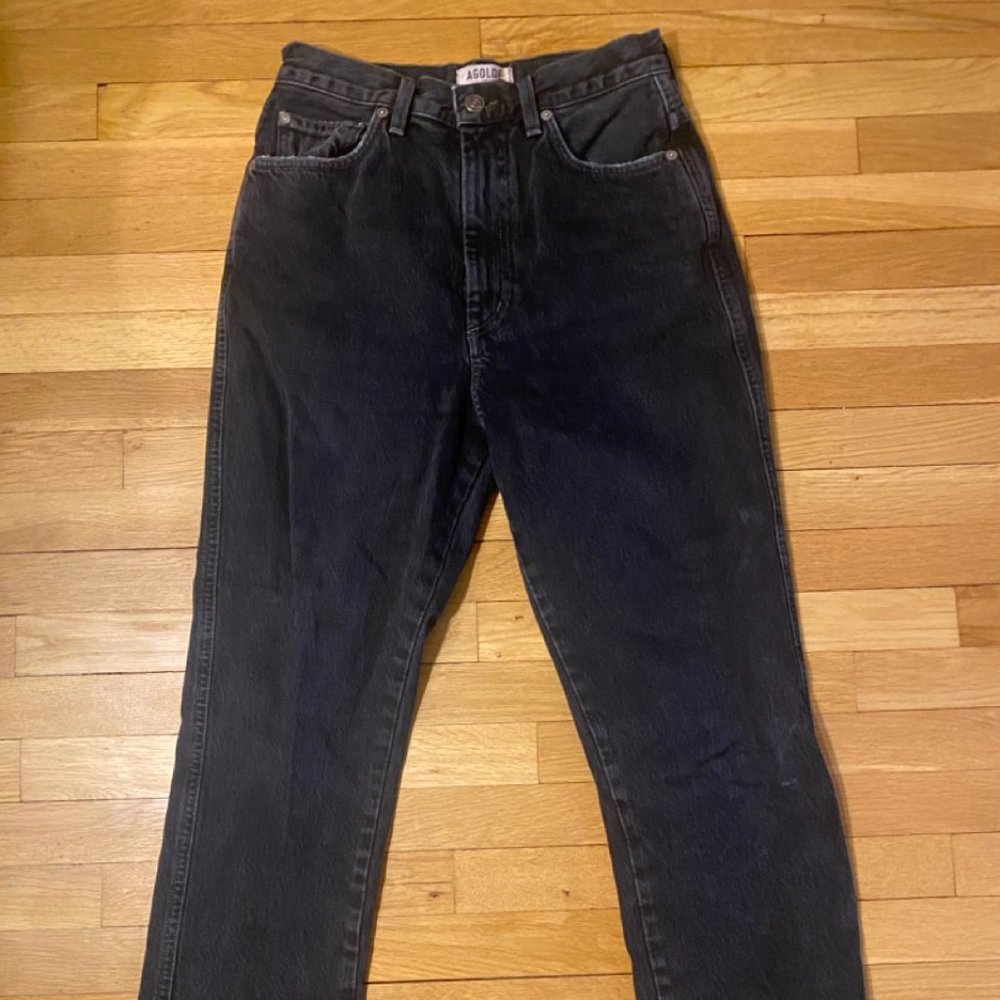 Agolde 90s Pinchwaist Jean Black Tea Size US26 A095B-811